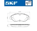 Sada brzdových destiček SKF ‐ SK VKBP80633E Sada brzdových destiček SKF ‐ SK VKBP80633E