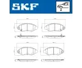 Sada brzdovch destiek SKF ‐ SK VKBP80798A