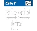SKF Sada brzdov�ch desti�ek SK VKBP81098A, VKBP 81098 A