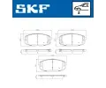 SKF Sada brzdov�ch desti�ek SK VKBP81105A, VKBP 81105 A