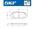 SKF Sada brzdovch destiek SK VKBP81338, VKBP 81338
