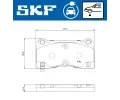 SKF Sada brzdových destiček SKF EV Design SK VKBP85012EV, VKBP 85012 EV