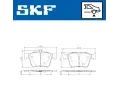 SKF Sada brzdovch destiek SK VKBP90013, VKBP 90013