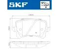 SKF Sada brzdovch destiek SK VKBP90023, VKBP 90023