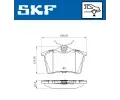 SKF Sada brzdovch destiek ‐ SK VKBP90036