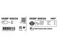 SKF Sada brzdovch destiek SK VKBP90036, VKBP 90036