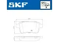 SKF Sada brzdových destiček SK VKBP90039, VKBP 90039