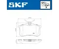 SKF Sada brzdovch destiek ‐ SK VKBP90047