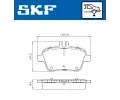 SKF Sada brzdovch destiek SK VKBP90056, VKBP 90056
