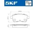 SKF Sada brzdovch destiek SK VKBP90058, VKBP 90058