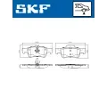 SKF Sada brzdovch destiek SK VKBP90065, VKBP 90065