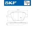 SKF Sada brzdovch destiek SK VKBP90070, VKBP 90070