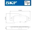 Sada brzdových destiček SKF ‐ SK VKBP90071E Sada brzdových destiček SKF ‐ SK VKBP90071E