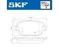 SKF Sada brzdovch destiek ‐ SK VKBP90072