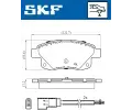 SKF Sada brzdovch destiek SK VKBP90077E, VKBP 90077 E