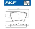 SKF Sada brzdovch destiek SK VKBP90088, VKBP 90088