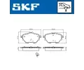 SKF Sada brzdovch destiek SK VKBP90101, VKBP 90101