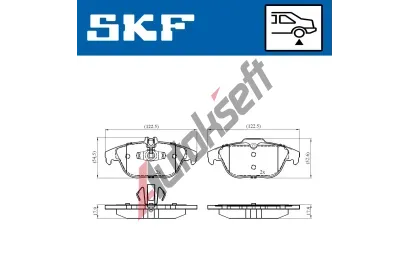 SKF Sada brzdovch destiek SK VKBP90114, VKBP 90114