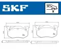 SKF Sada brzdovch destiek SK VKBP90120, VKBP 90120