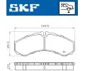 SKF Sada brzdovch destiek SK VKBP90130, VKBP 90130