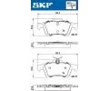 SKF Sada brzdovch destiek SK VKBP90148, VKBP 90148