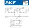 SKF Sada brzdovch destiek SK VKBP90191A, VKBP 90191 A