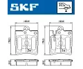 SKF Sada brzdovch destiek SK VKBP90199, VKBP 90199