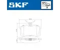 SKF Sada brzdovch destiek SK VKBP90209, VKBP 90209