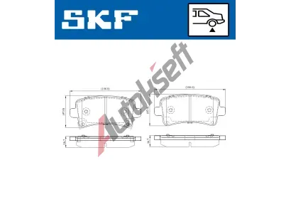 SKF Sada brzdovch destiek SK VKBP90214A, VKBP 90214 A