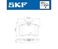 SKF Sada brzdovch destiek SK VKBP90229, VKBP 90229