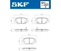 SKF Sada brzdovch destiek ‐ SK VKBP90253A