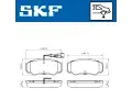 SKF Sada brzdov�ch desti�ek SK VKBP90266E, VKBP 90266 E