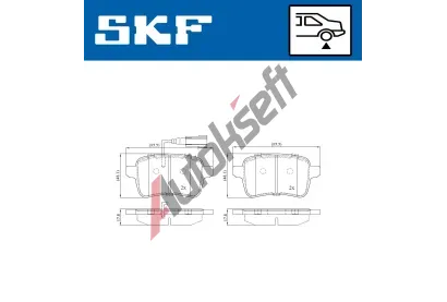 SKF Sada brzdovch destiek SK VKBP90274E, VKBP 90274 E