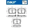 SKF Sada brzdovch destiek ‐ SK VKBP90288A
