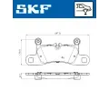 SKF Sada brzdovch destiek SK VKBP90297, VKBP 90297