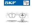 SKF Sada brzdovch destiek ‐ SK VKBP90372