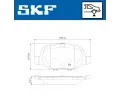 SKF Sada brzdovch destiek ‐ SK VKBP90414