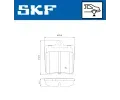SKF Sada brzdovch destiek ‐ SK VKBP90434