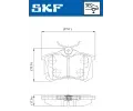 SKF Sada brzdovch destiek SK VKBP90440E, VKBP 90440 E