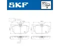 Sada brzdovch destiek SKF ‐ SK VKBP90493E