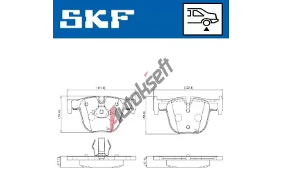 SKF Sada brzdov�ch desti�ek SK VKBP90508, VKBP 90508