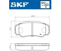 SKF Sada brzdovch destiek SK VKBP90510, VKBP 90510