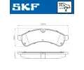SKF Sada brzdovch destiek ‐ SK VKBP90534