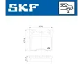 SKF Sada brzdovch destiek ‐ SK VKBP90540