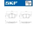 Sada brzdovch destiek SKF ‐ SK VKBP90708
