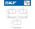 Sada brzdovch destiek SKF ‐ SK VKBP90867A
