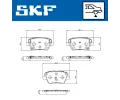 SKF Sada brzdov�ch desti�ek SK VKBP91372A, VKBP 91372 A