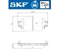 SKF Sada brzdov�ch desti�ek SKF EV Design SK VKBP95008EV, VKBP 95008 EV