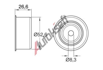 SKF Vratn / vodic kladka ozubenho emenu SK VKM25312, VKM 25312