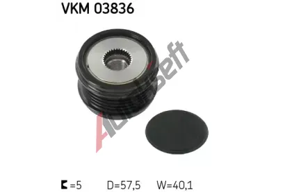 SKF Alterntorov volnobka SK VKM03836, VKM 03836